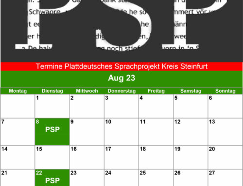 August – Treffen Plattdeutsches Sprachprojekt (PSP)
